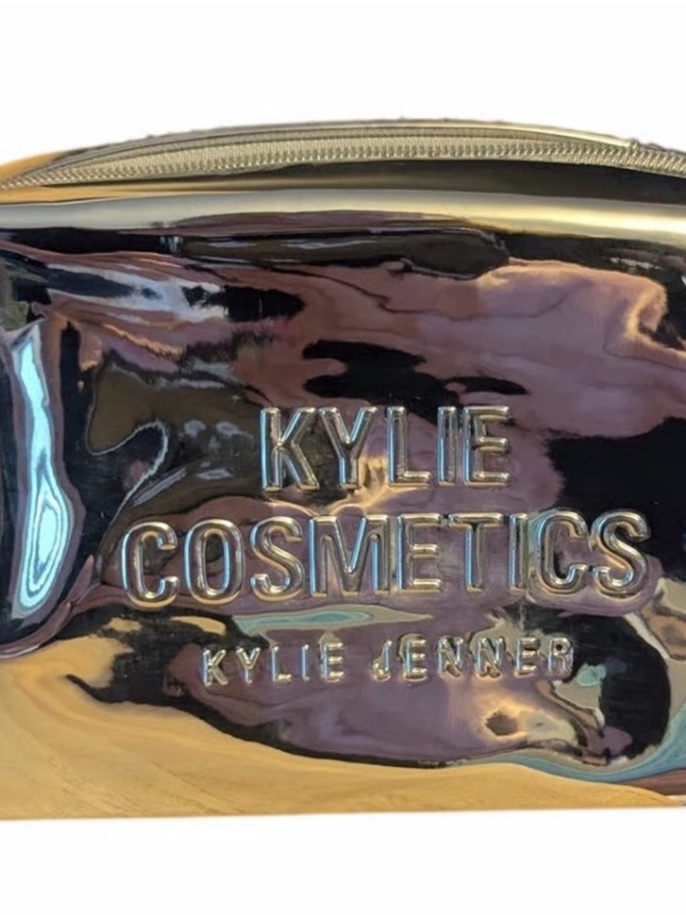 Kylie Cosmetics Chrome Makeup Bag by Kylie Jenner